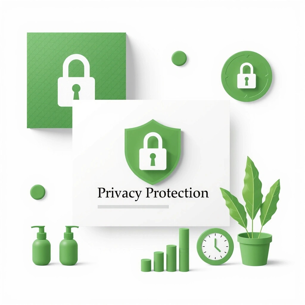 Ilustracja przedstawiająca prawo do prywatności i ochrony danych
